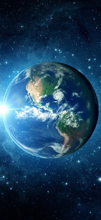 Обои планета земля, земля, планета, Солнечная система, наука о земле в разрешении 1080x2340