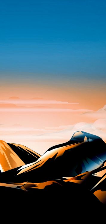 Обои геометрия, математика, облако, капюшон, автомобильное освещение в разрешении 1420x3000