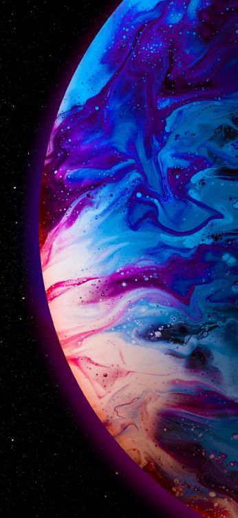 Обои атмосфера, жидкий, природа, мир, арт в разрешении 1080x2340