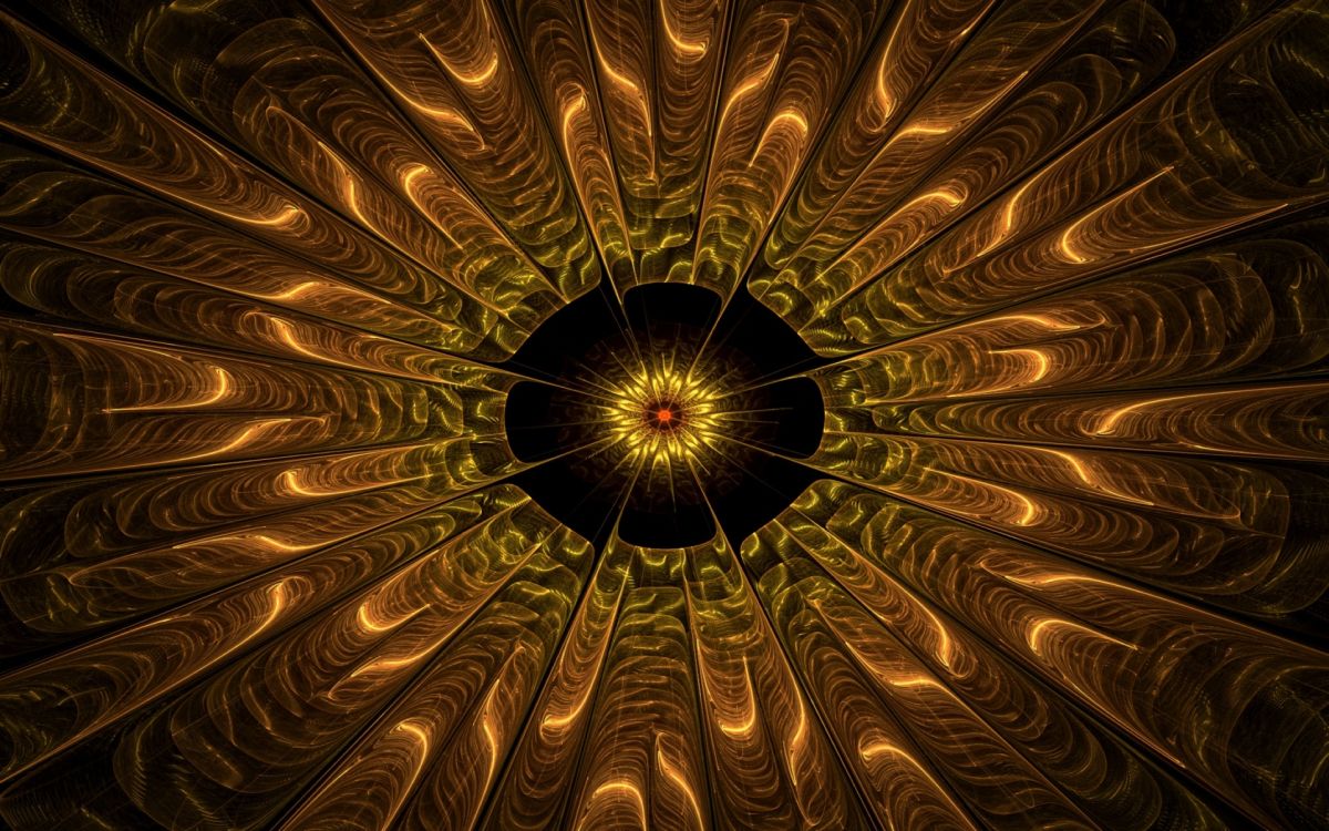 Обои узор, круг, фрактальное искусство, свет, симметрия в разрешении 1920x1200