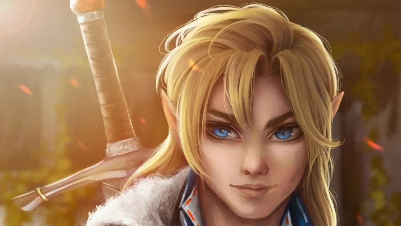 Обои арт, волосы, лицо, прическа, мультфильм в разрешении 3000x1688