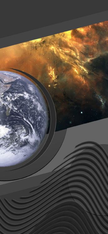 Обои земля, астрономический объект, атмосфера, космическое пространство, космос в разрешении 1080x2340