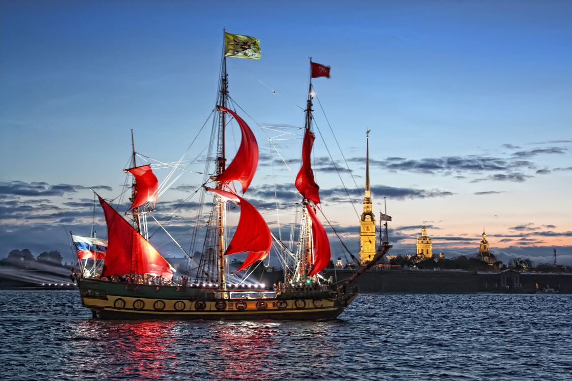 Обои каравелла, Санкт Петербург, Бригантина, корабль, галеон в разрешении 4272x2848