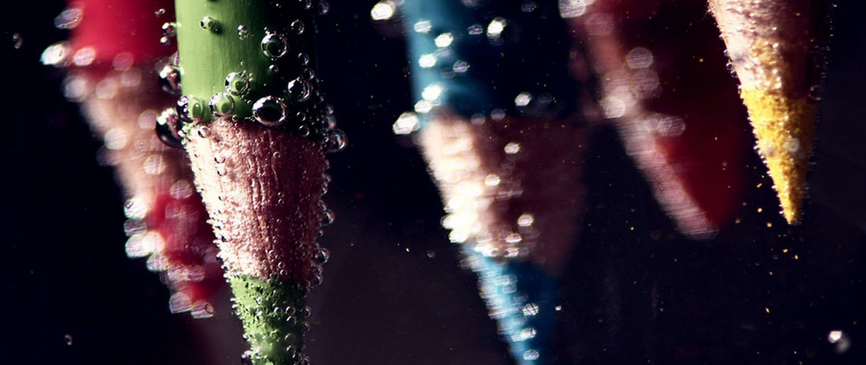 Обои карандаш, вода, цветной карандаш, рисование, карандашный рисунок в разрешении 2560x1080