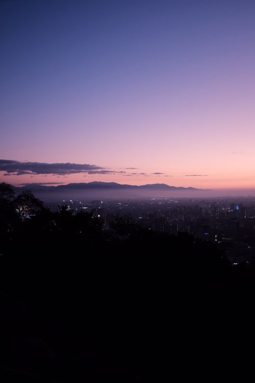 Обои закат, золотой час, облако, горизонт, сумрак в разрешении 3072x4608