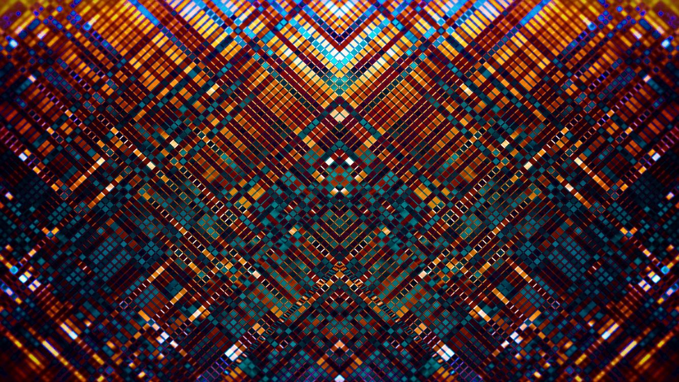 Обои метрополия, линия, фрактал, симметрия, дизайн в разрешении 3840x2160