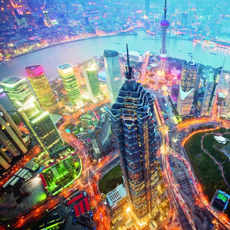 Обои Башня Цзинь Мао, метрополия, городской пейзаж, город, городской район в разрешении 2900x2900