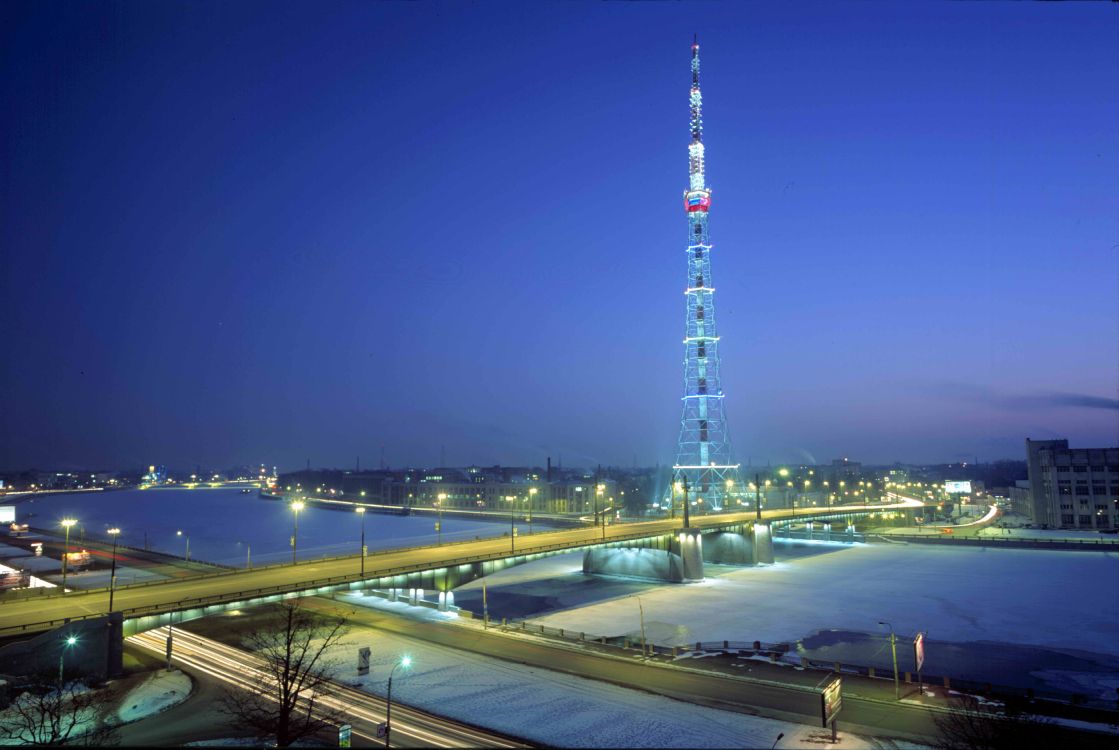 Обои Санкт-Петербургская телебашня, ориентир, вышка, город, небоскреб в разрешении 5322x3564