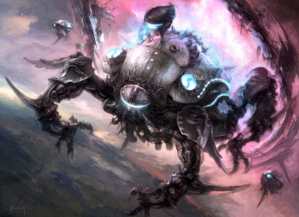 Обои бобышка, пакет расширения, демон, иллюстрация, арт в разрешении 5787x4192