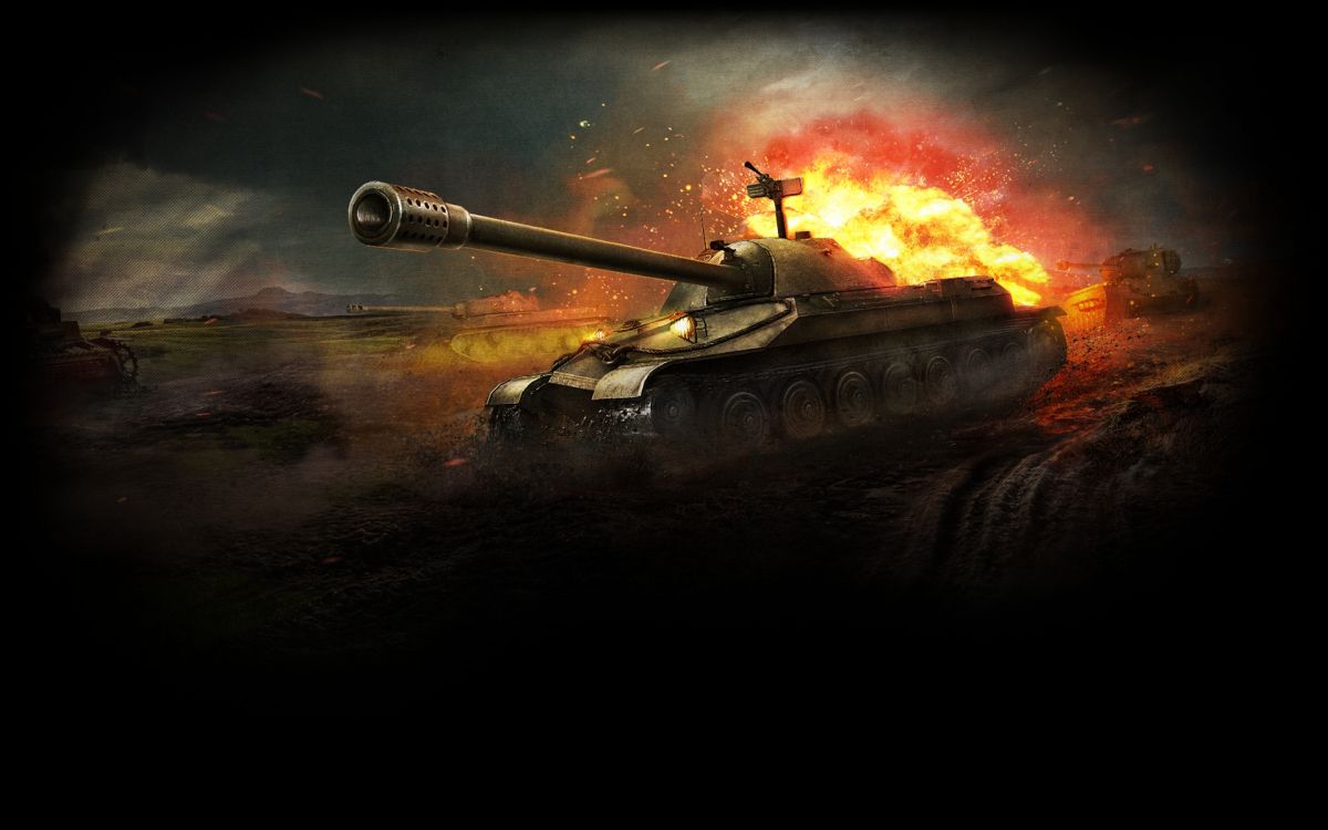 Обои world of tanks, бак, танк, боевая машина, дым в разрешении 1920x1200