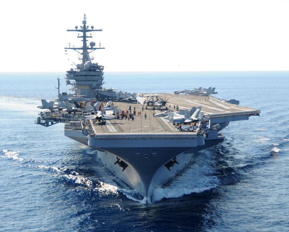 Обои Джордж ч Буш, военно морской флот США, авианосец, военный корабль, корабль в разрешении 3000x2400