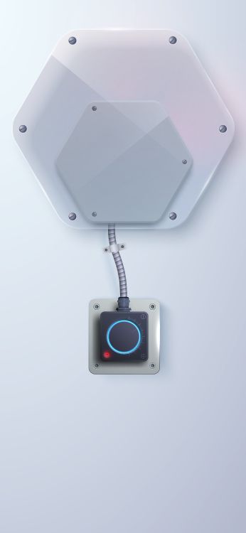 Обои гаджет, белые, лазурный, прямоугольник, коммуникационное устройство в разрешении 2250x4872