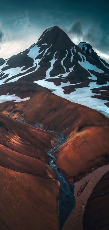 Обои саммит, гора, снег, природа, мир в разрешении 1421x3000