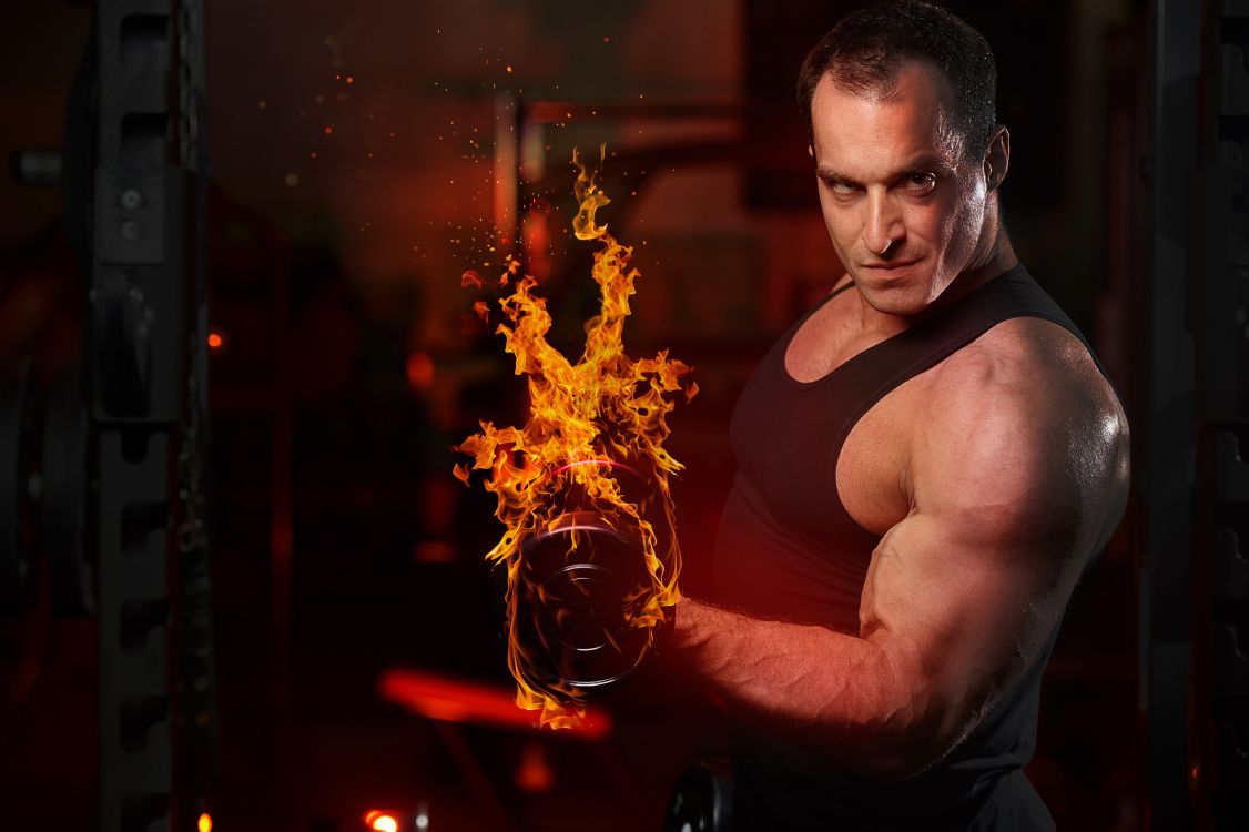 Обои мышца, рука, человек, темнота, волосы в разрешении 4928x3280