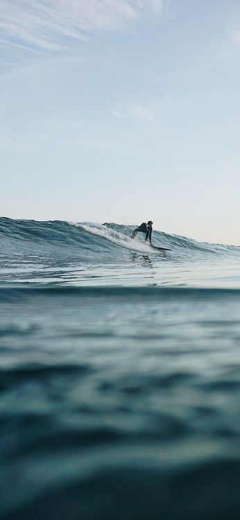 Обои серфинг, ios, яблоко, жидкий, жидкость в разрешении 1125x2436