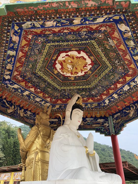 Обои Таиланд, храм, ткань, скульптура, арт в разрешении 1536x2048