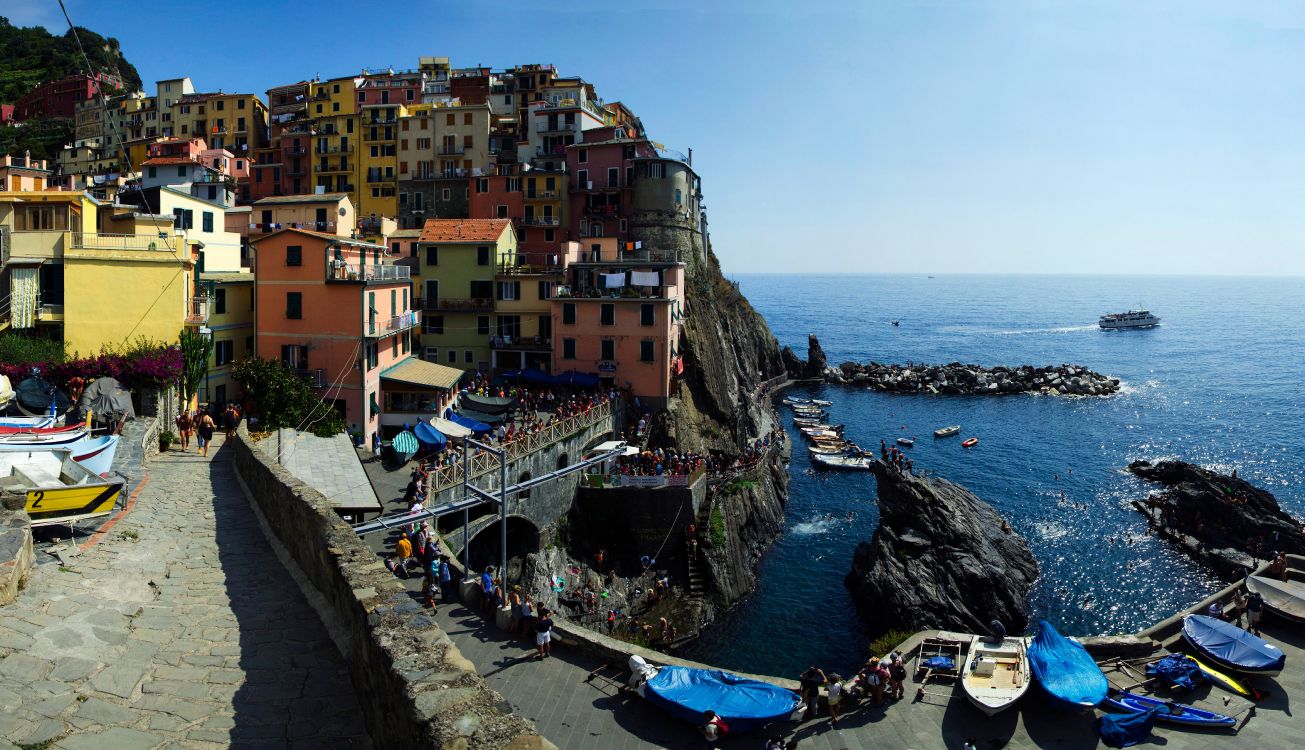 Обои парк, побережье, туризм, море, деревня в разрешении 6000x3446