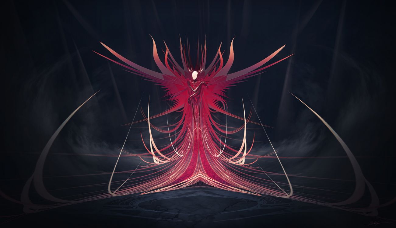 Обои арт, концепт арт, фрактальное искусство, графика, темнота в разрешении 1920x1106