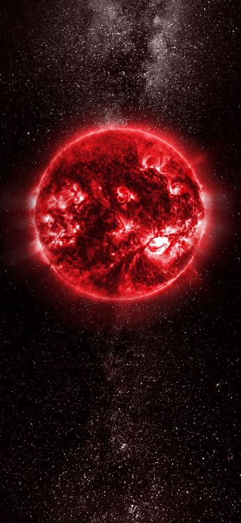 Обои атмосфера, свет, жидкий, астрономический объект, Галактика в разрешении 1407x3045