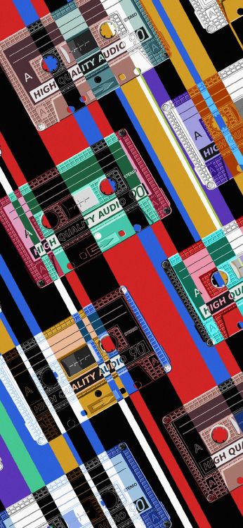 Обои узор, графический дизайн, дизайн, постер, красочность в разрешении 1080x2340