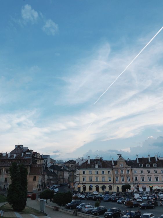 Обои облако, городок, соседство, город, жилой район в разрешении 2972x3963