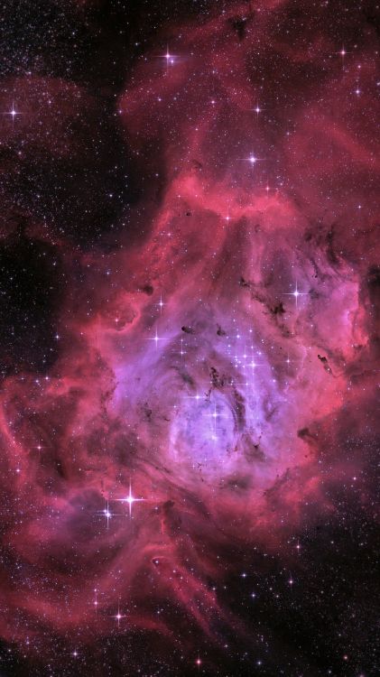 Обои туманность, висгун - социальная сеть, атмосфера, Галактика, розовый в разрешении 1440x2560