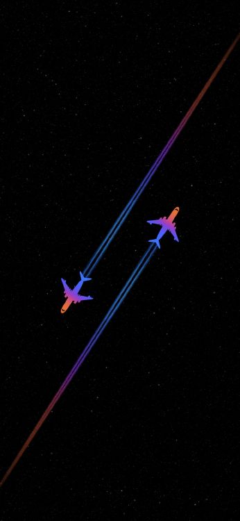Обои полет, самолеты, космическое пространство, астрономический объект, наука в разрешении 1080x2340
