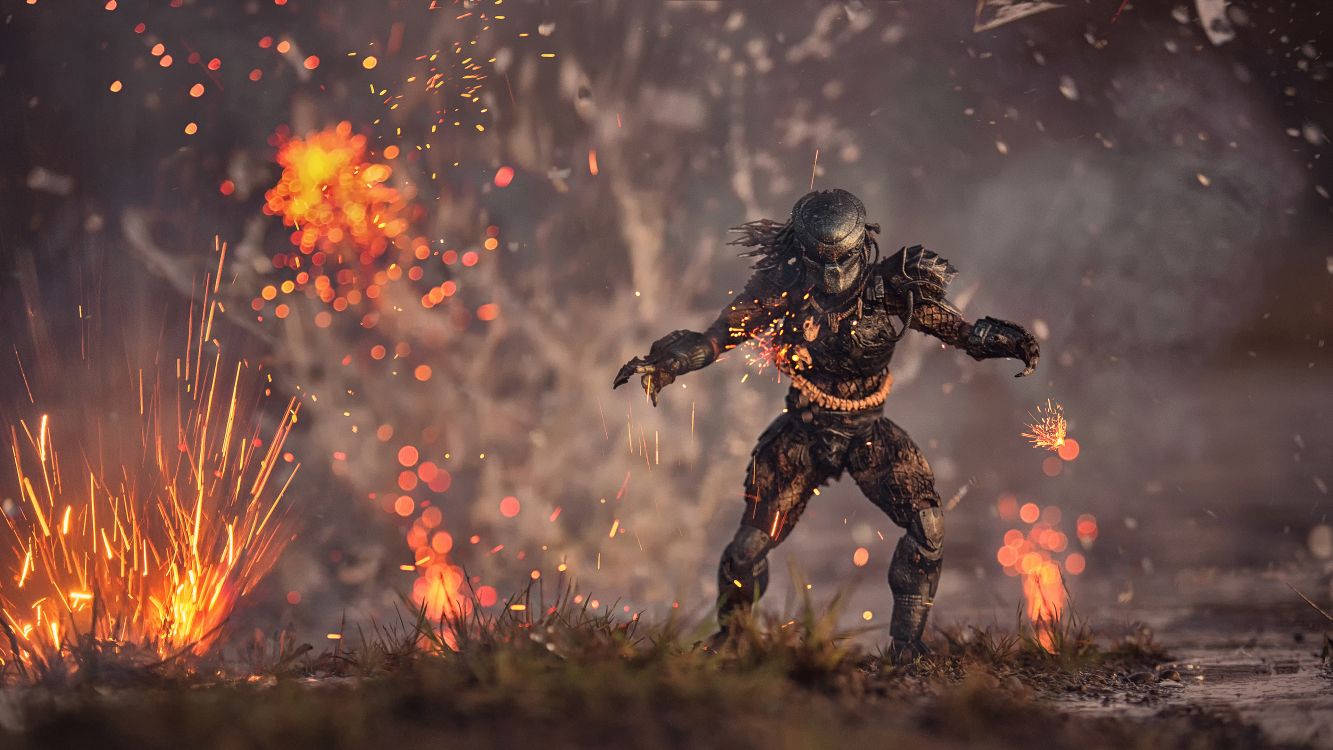 Обои огонь, боевик, событие, тепло, игра-боевик в разрешении 3840x2160