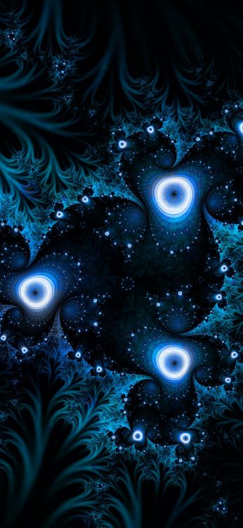 Обои абстракция, красочность, космос, арт, узор в разрешении 1080x2340