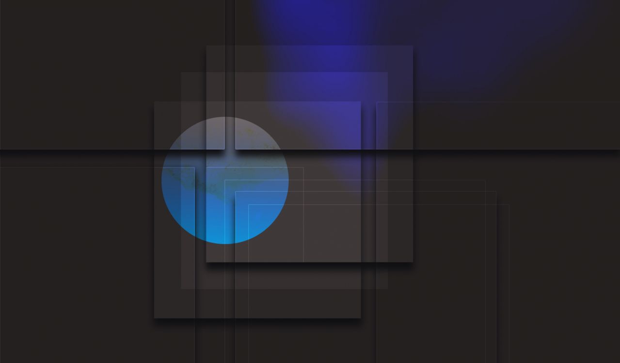 Обои квадрат, геометрия, синий, свет, линия в разрешении 2010x1178