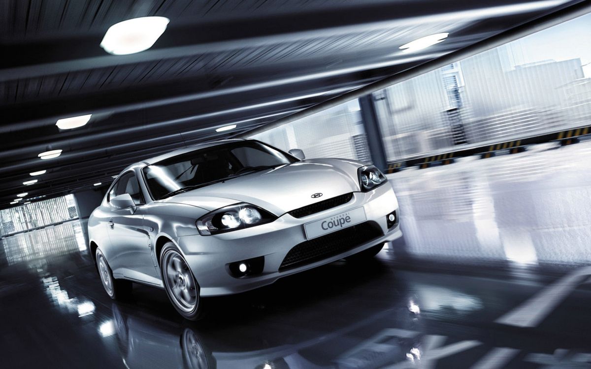 Обои 2005 Хундай тибурон, Hyundai Tiburon 2004 года выпуска, авто, Hyundai, кузов купе в разрешении 1920x1200