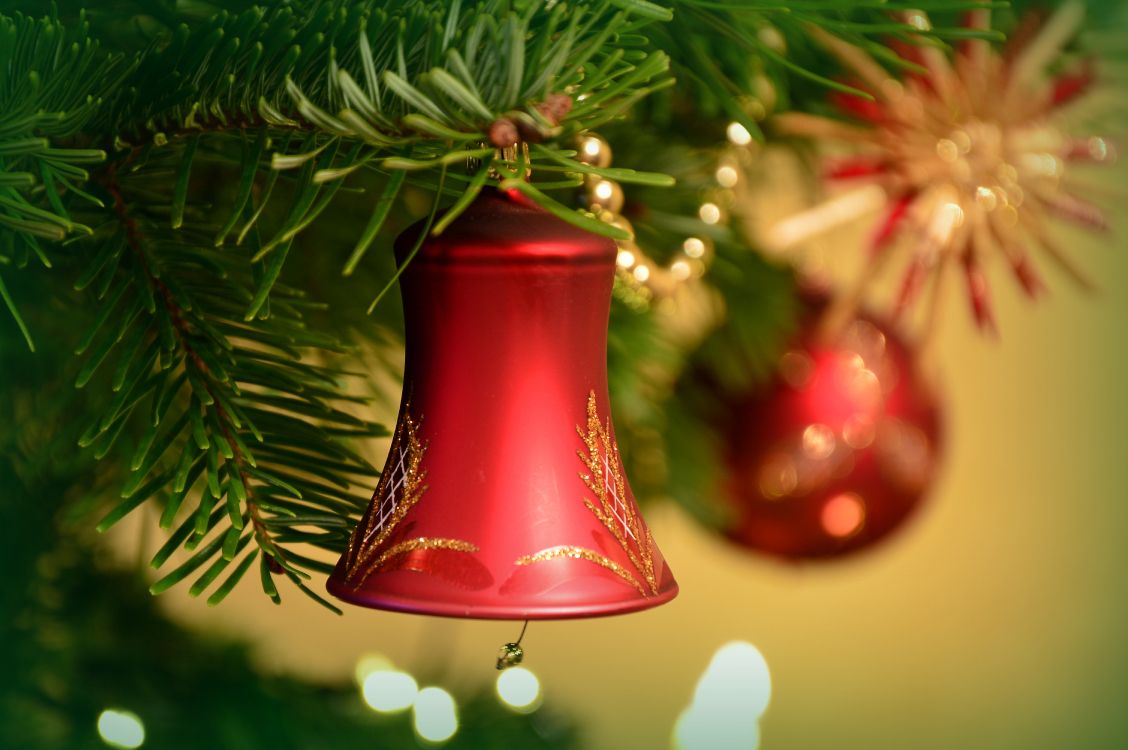 Обои Рождественский день, елка, Рождественские украшения, праздник, рождественский орнамент в разрешении 6016x4000