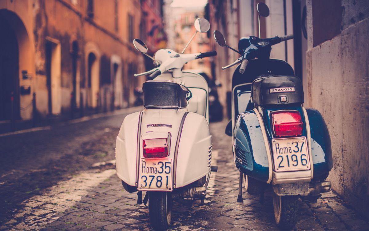 Обои Пьяджо, Веспа, Сайту Lambretta, Скутер, мотоцикл в разрешении 2880x1800