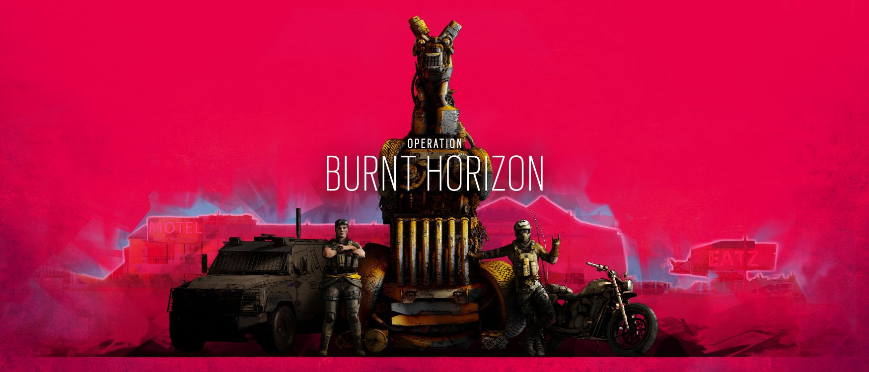 Обои tom clancys rainbow six, ubisoft, красный цвет, игры, анимация в разрешении 8000x3428