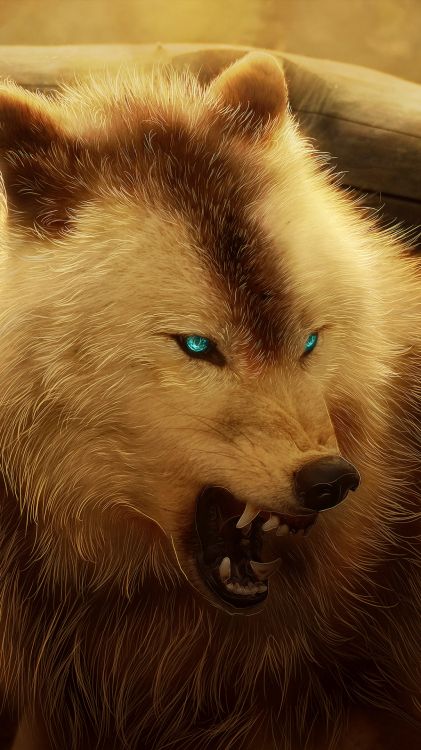 Обои переводная картинка, волк, легковые автомобили, датский дог, собака породы в разрешении 1080x1920