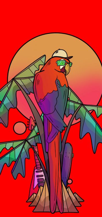 Обои вау вау wubbzy тыква трафарет, цветковое растение, арт, птица, живопись в разрешении 1890x4000