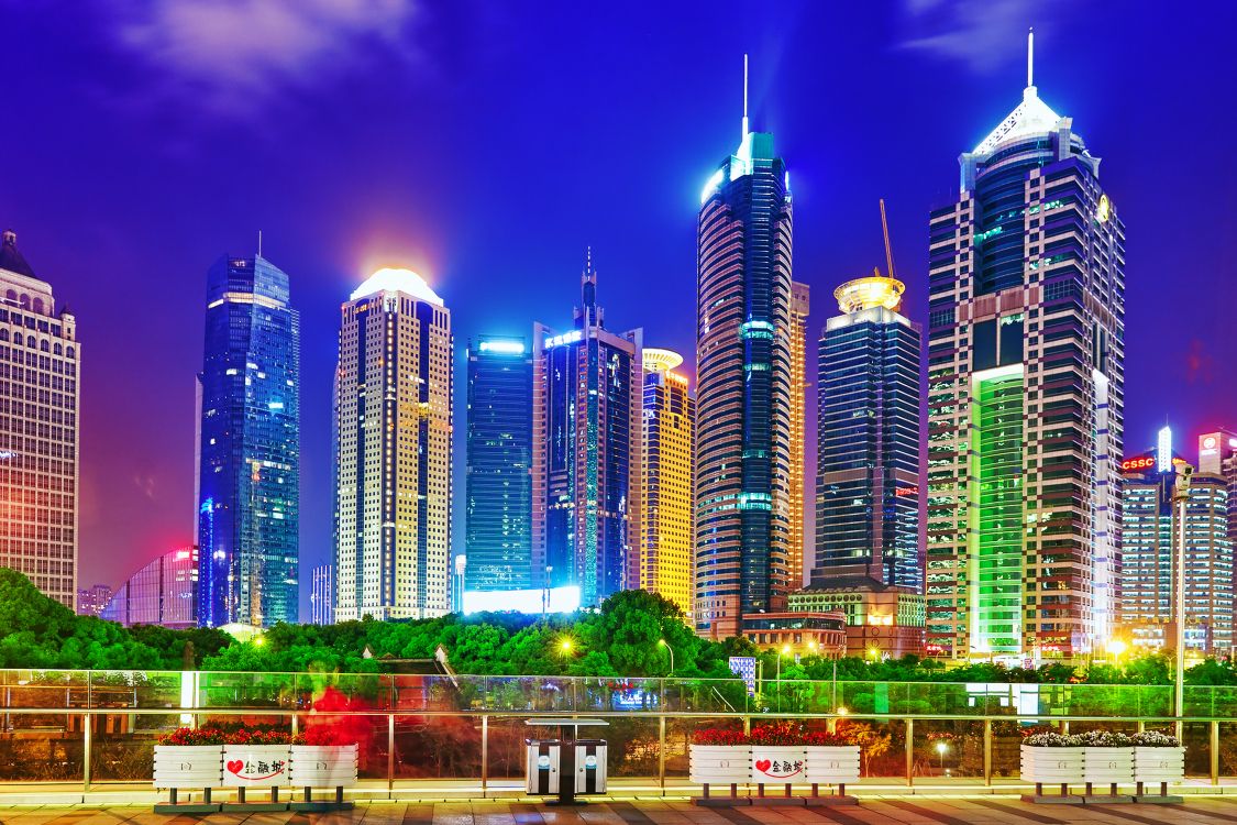 Обои Пудун, Гуанчжоу, небоскреб, городской пейзаж, город в разрешении 2600x1733