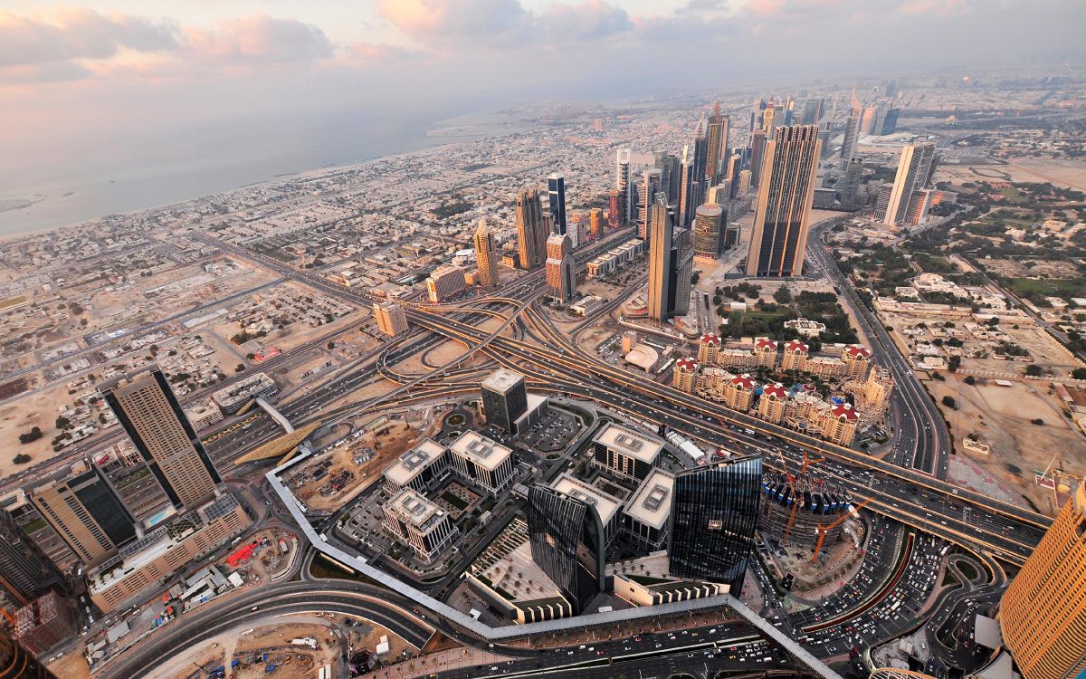 Обои Бурдж Халифа, небоскреб, город, городской район, городской пейзаж в разрешении 3840x2400