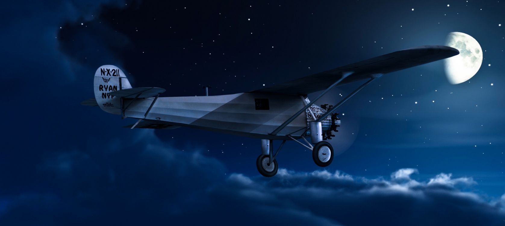 Обои самолет, самолеты, полет, авиация, пропеллер в разрешении 3198x1430