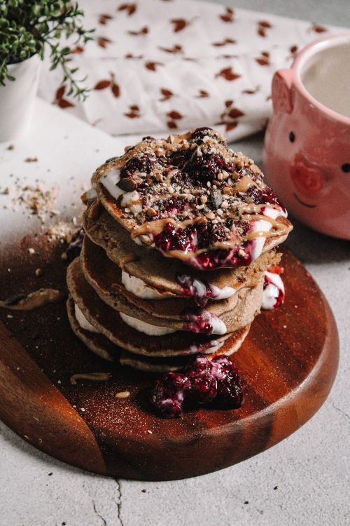 Обои блюда, блин, завтрак, кето десерты, веганизм в разрешении 4000x6000