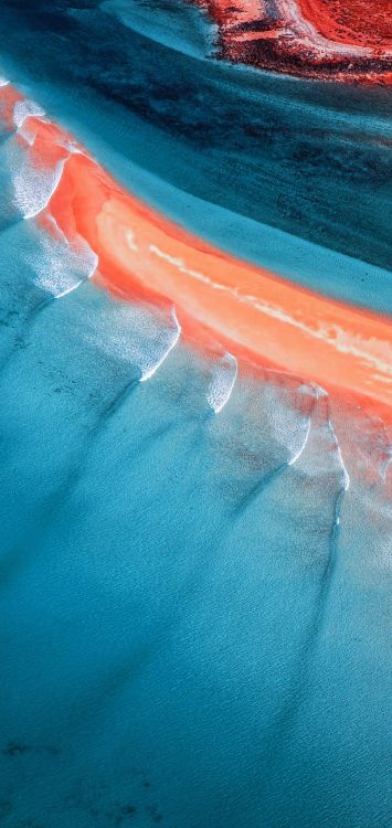 Обои пластик, синий, ткань, жидкость, жидкий в разрешении 1516x3200