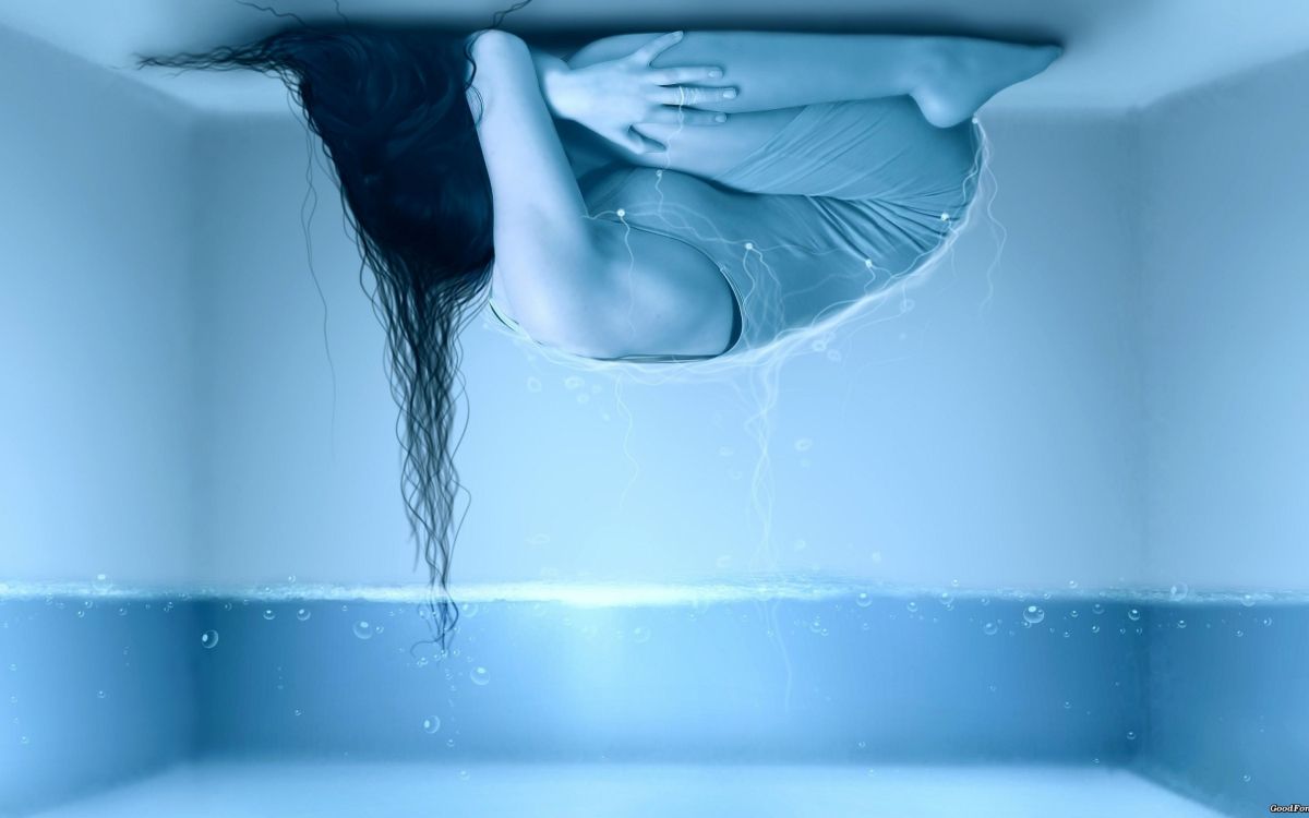 Обои синий, вода, лед, замораживание, холодно в разрешении 2880x1800