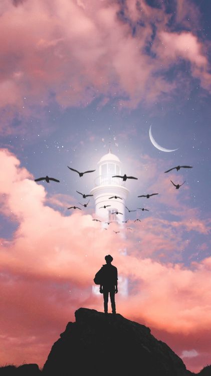 Обои soundcloud, облако, атмосфера, свет, природа в разрешении 1440x2560