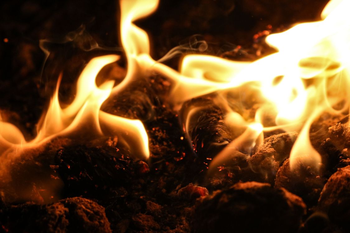 Обои пламя, огонь, тепло, костер, свет в разрешении 6000x4000