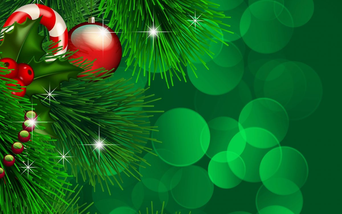 Обои Новый год, Рождественский день, праздник, рождественский орнамент, зеленый в разрешении 2560x1600