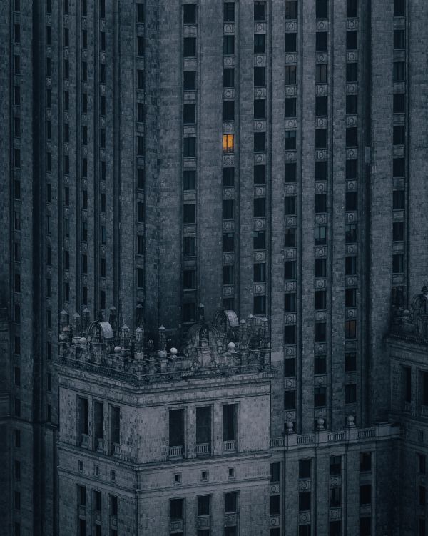 Обои здание, ориентир, фасад, Дворец культуры и науки, архитектура в разрешении 2626x3282