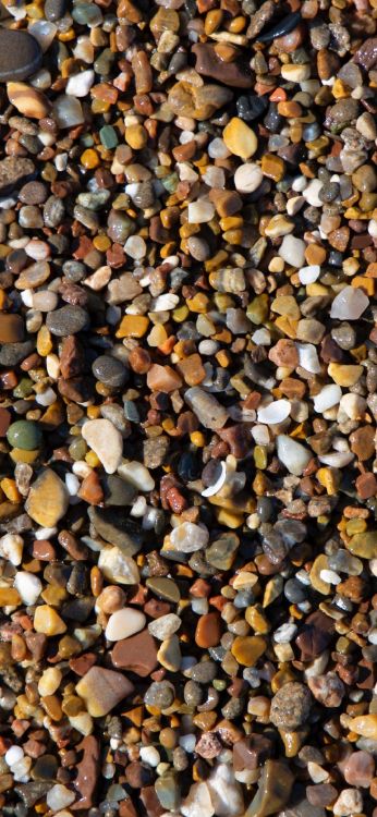Обои гравий, булыжник, рок, песок, смесь в разрешении 1080x2340