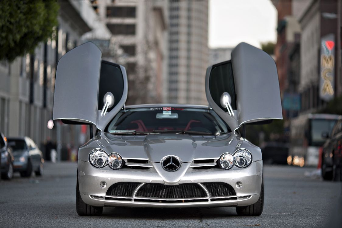 Обои черный, Mercedes-Benz SLR McLaren, авто, спортивный автомобиль, Макларен в разрешении 4368x2912