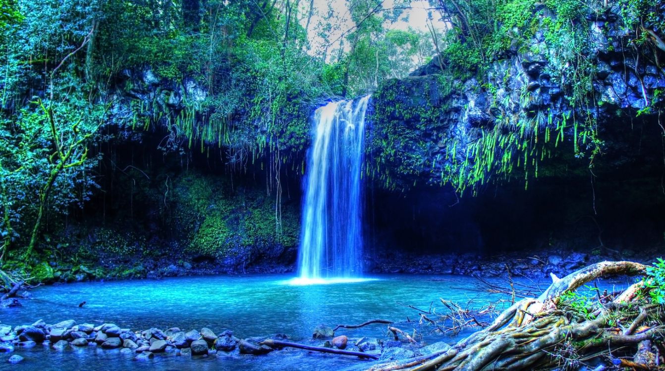 Обои водопад, гидроресурсы, водоем, природа, вода в разрешении 4582x2559