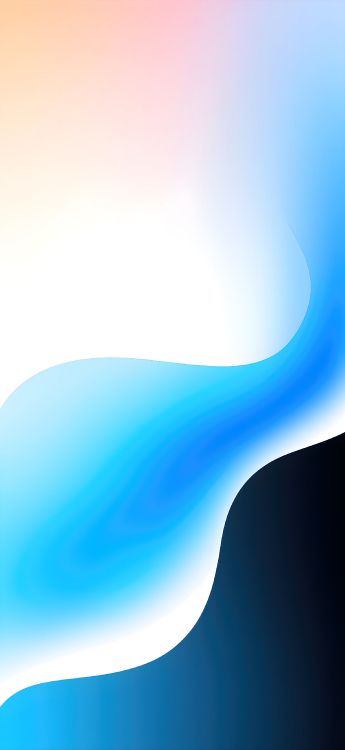 Обои ios, абстрактный, андроид, синий, графика в разрешении 1888x4096